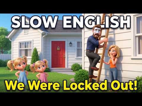 🔑 We Were Locked Out of the House! | Slow English Story for Beginners | Easy English Practice
