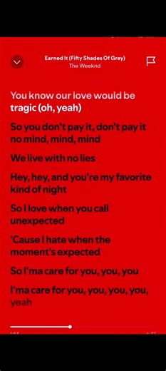 Earned It - The Weeknd Lyrics Video