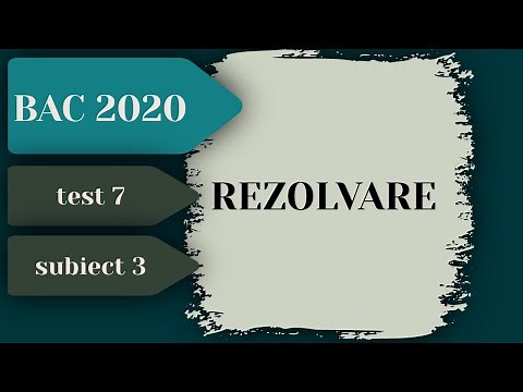 Rezolvare Test Antrenament Bacalaureat 2020 Informatica - Testul 7 Subiectul 3 - Pregatire BAC