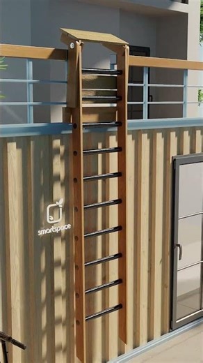 Space-Saving Folding Ladder