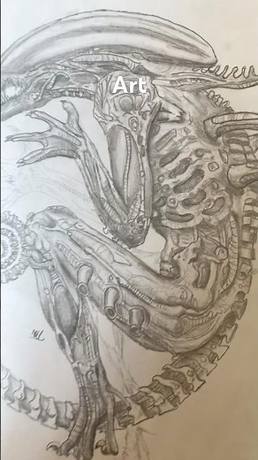 Xenomorph #art #drawing