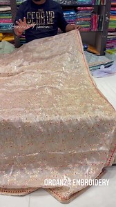 11K views · 679 reactions | Exclusive Durga Puja Collection 22 !! Exclusive brand new organza embroidery saree in all over thread work !! Pls share and COMMENT Your view abt the product RS 3790!! for enquiry WATTSAPP 9073980811,6289847382,8017049966 | Banarasi Niketan | Facebook