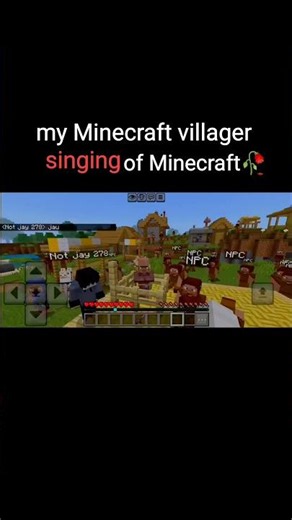 My Minecraft villager singing of #minecraft #gaming #trending 😀