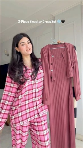 Found the cutest *sweater dress sets* for winters ❄️ #winter #winterfashion #sweater #dress #ootd