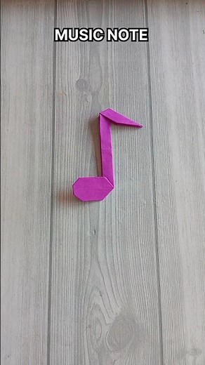 MUSIC NOTE ORIGAMI| TUTORIAL| HOW TO MAKE PAPER MUSIC NOTE CRAFT| STEP BY STEP| FOLDING| ART