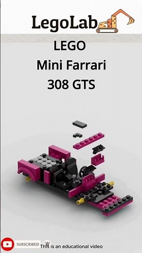 LEGO Mini Ferrari 308 GTS 🏎️ | Iconic Supercar in Brick Form! #lego #legobuild #legoset