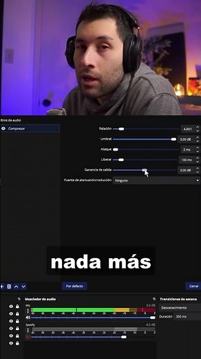 The Compressor in OBS Studio