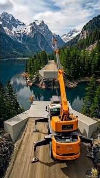 Broken Bridge Rebuilt Into a Modern Masterpiece 🌉😱 #construction #bridge #shorts