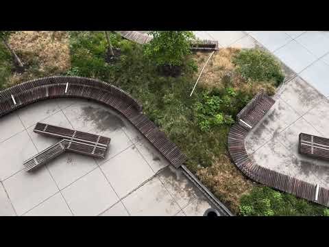 Slatted.co upcycled Teak lumber at the High Line in New York City