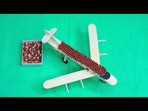 How to make plane with matchsticks | ✈️ DIY Matchstick Airplane
