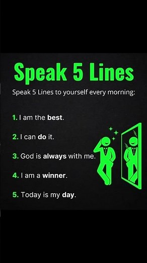 5 Lines to Reprogram Your Mind 🌅 ☝️