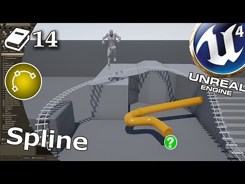 Unreal Engine 4 Guide - Spline component - road, pipe, railroad