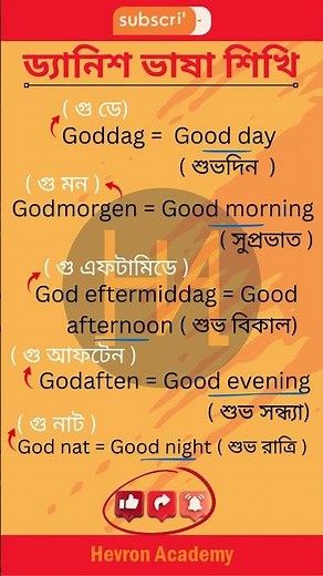 Basic Greetings in Danish 🔥 | Danish Language Course | Hevron Academy