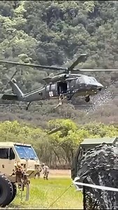 855K views · 24K reactions | Soldier Swings Outside of Helicopter by Harness while Basket Spins like crazy | Angry Cops | Facebook