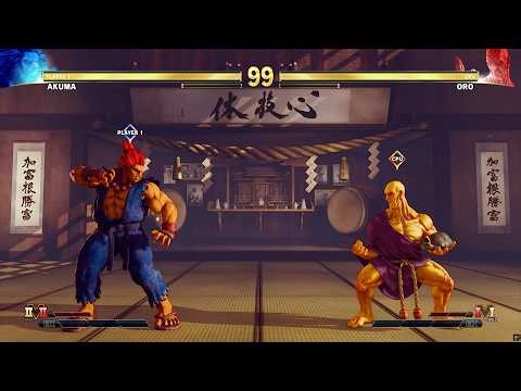 Akuma vs Oro (Hardest) - Street Fighter 5. | Epic Battle