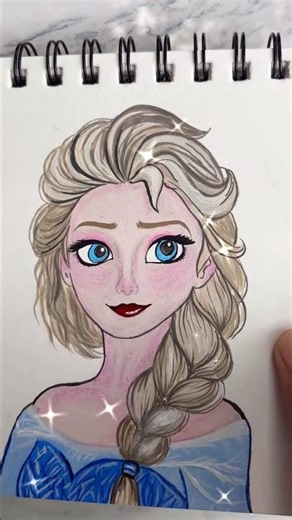 How to draw Elsa from frozen ||easy drawing ideas|| #art #disneyprincess@FarjanaDrawingAcademy