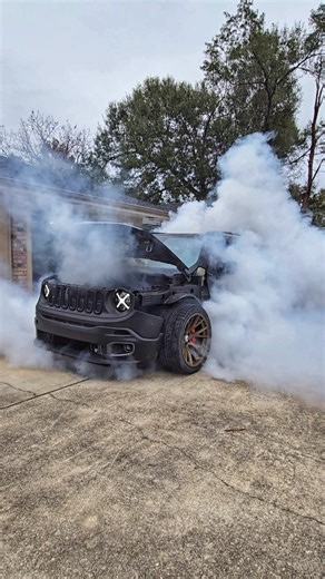 Mike Martin on Instagram: "HEMI Swap Jeep Renegade got a little rowdy!"