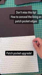 195 reactions · 6 comments | This is a simple technique for creating patch pockets without the contrast lining showing on the edges. Give this a try and tell me what you think of it in the comments! #sewing #howtosew #sewinghacks #sewingtips #patchpocket | Sparrow Handmade | Facebook