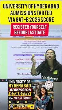 UoH Admission Started 😱 Through GAT-B 2026 Score