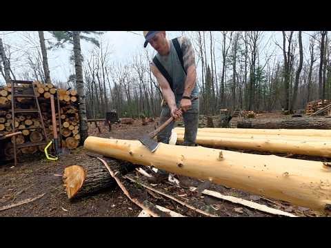 Log Cabin Build on Off-Grid Homestead...No Turning Back