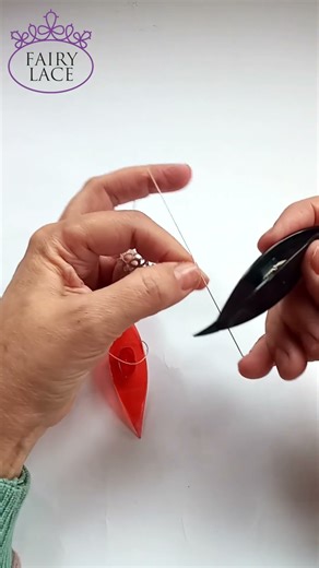 Picots of Different Lengths Create Magic in Tatting #FairyLacefromElena #Shorts #shuttletatting