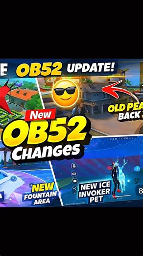 TOP 3 OB 52 UPDATE 🤯 #ytshorts #freefire #ob52update
