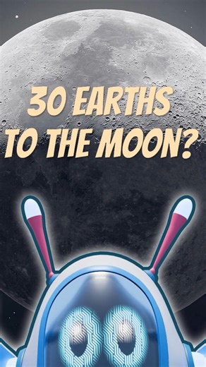How Far is the Moon? 🌙 (More Than You Think!) #Shorts