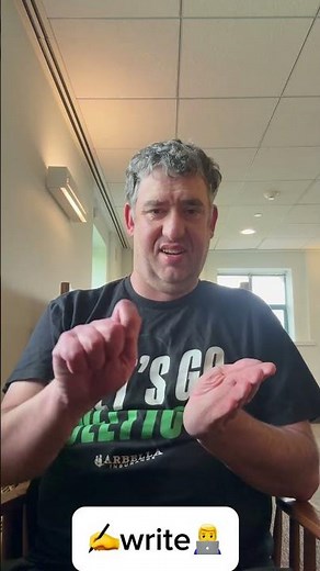 ASL sign for write / Learn ASL