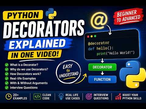 Python Decorators Made Easy | Complete Tutorial with Examples