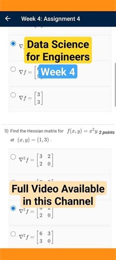 Data Science for Engineers Week 4 #nptel #datascience #assignment #education #shorts