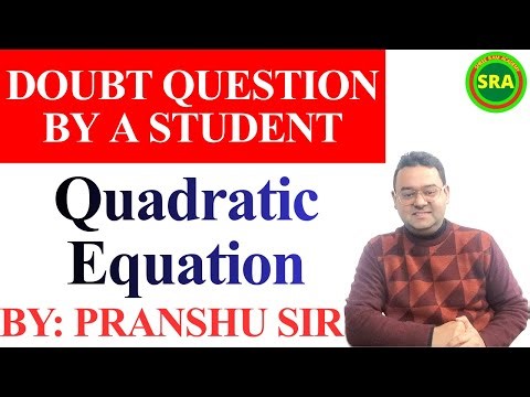 Quadratic Equation for Banking Exam | Quadratic Equation by Pranshu Sir