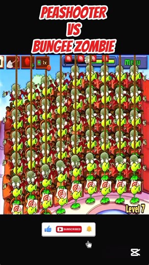 *PEASHOOTER VS BUNGEE ZOMBIE*#shorts #short #pvz #youtubeshorts #shortvideo #pvzfusion #gaming