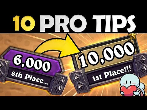 10 PRO Tips to EASILY Hit 10k | Hearthstone Battlegrounds Guide