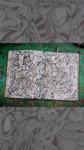 This a sketchbook journal that I just finished before Christmas, which I titled Broken Back Journal. 🩻📔 I started this book about three years ago, filling it slowly with small sketches here and there. But everything changed last July when my mother fell and shattered her backbone! From that moment until just before the holidays, our family came together to care for her and for my aging father as well. My mom will soon be 91, and my dad will soon be 94. 👵🏻👴🏻 This sketchbook was with me thro