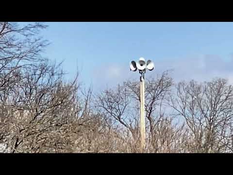 ASC T-121 siren test Muscatine iowa at walmart