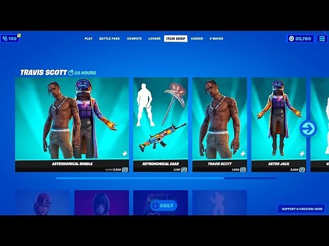 Gratis Skin Bundle, Travis Scott am 28.7 im Shop ? & vieles mehr in Fortnite