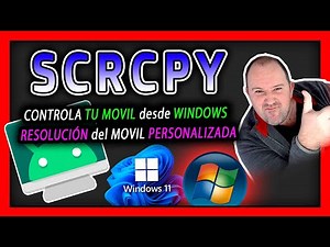 SCRCPY⭐ Control your Android phone from Windows - change your phone's resolution on your PC 2025