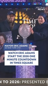 254K views · 1K reactions | Mayor Eric Adams joined revelers in Times Square to start the final-minute countdown and ball drop celebrating 2026. This was his final act as mayor of New York City before his term came to a close. | Spectrum News NY1 | Facebook