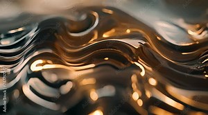 abstract fluid video with luxury elegant texture. Mixing paint or wavy liquid macro texture motion