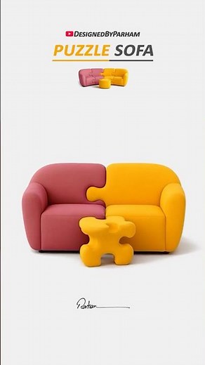 Modern Modular Furniture Design – Puzzle Sofa