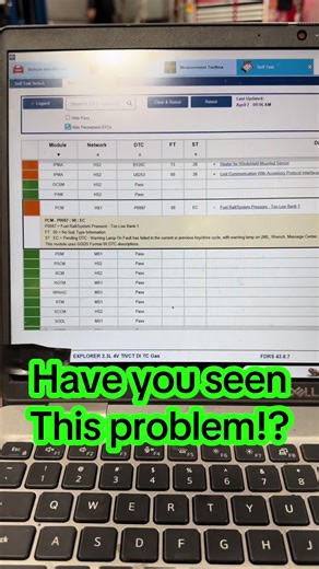 Diagnosing a 2021 Explorer Fuel Pressure Issue