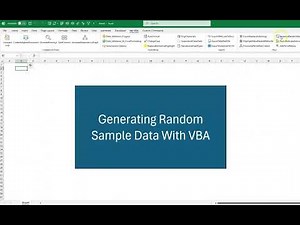 Generating Random Sample Data in Excel with VBA
