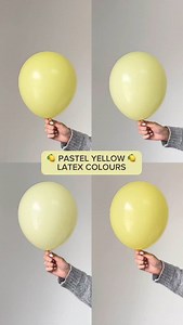 🍋 PASTEL YELLOW LATEX COLOURS 🍋 Get ready for summer displays with these trending pastel yellow colours! 🌻✨ | Balloon Market