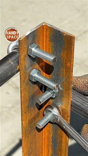 Bent Threaded Rod Trick! Metal Pipe Joint!