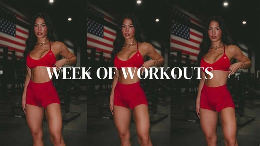 WEEK OF WORKOUTS | my current workout split and routine