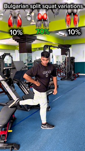 29 reactions |  Bulgarian Split Squat Variations  Level up your leg training with powerful single-leg moves!  Build insane balance, stability, and strength while targeting your glutes, quads, and hamstrings from every angle! 例 No shortcuts — just control, focus, and perfect form. Train smart. Grow stronger. Stay consistent.  ✳️Hashtag #LegDay #BulgarianSplitSquat #LegWorkout #FitnessJourney #GymMotivation #MuscleGrowth #Glutes #Quads | Sohel Sheikh | Facebook