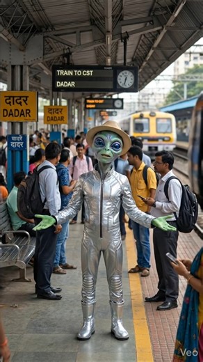 Alien Tourist in India Day 5 👽 | Marine Lines Journey in Local Train 😆 | Mumbai Vlog #AlienTourist