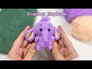 Crochet Elephant Keychain | Easy Amigurumi Tutorial | Beginner Friendly | Step by Step