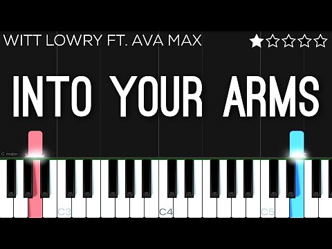 Witt Lowry - Into Your Arms ft. Ava Max | EASY Piano Tutorial
