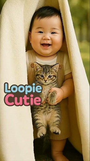 Adorable AI Babies & Cute Animals 😍🐱 | Loopie Cutie Shorts day 20